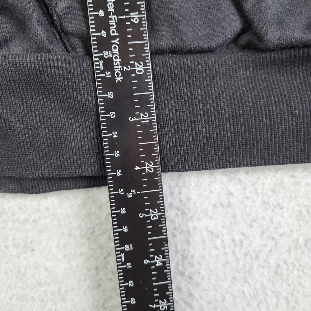 Athleta Hoodie Women Medium Black Cotton Stretch Long Sleeve Split Back Pullover - Picture 5 of 8